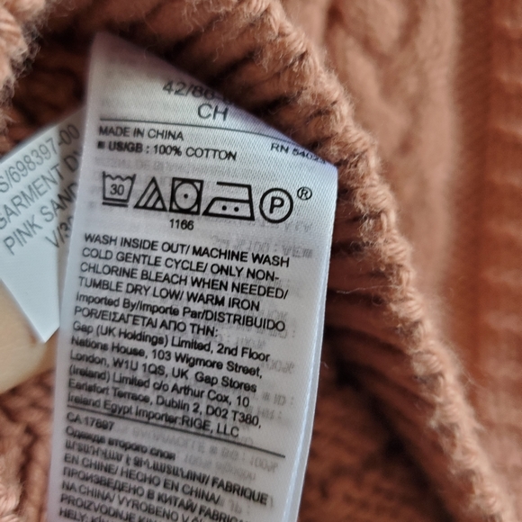 Banana Republic Plaid Rose Gold Waist drop length Cotton Sweater Tank - Picture 5 of 5